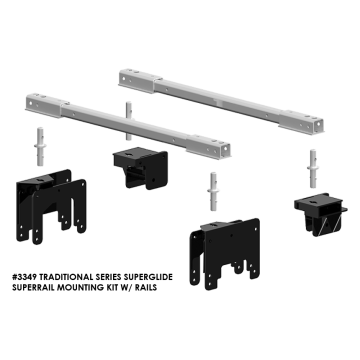 PullRite Traditional Series SuperRail 16K & 20K Mounting Kit for 2002-2012 Dodge Ram 1500, 2500 & 3500 Trucks