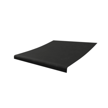 Dometic Black 12' Double-Sided Vinyl Universal Awning Fabric, Black Vinyl Weathershield