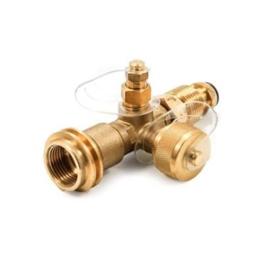 Camco Brass 4 Port LPG Tee