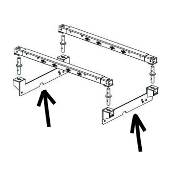 PullRite SuperGlide 16K & 20K SuperRail for Dodge 2003 - 2012: 2500/3500 & 2002 - 2008: 1500 FRAME BRACKET KIT ONLY