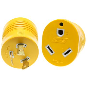 Camco 30 Amp Locking M to 30 Amp F Generator Adapter