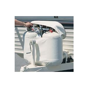 ADCO 40lb Polar White Double LP Tank Cover