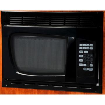 Contoure Black Turntable Microwave with Trim Kit