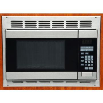 Contoure Stainless Steel Turntable Microwave with Trim Kit