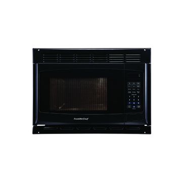 Franklin Chef Black Microwave with Trim Kit