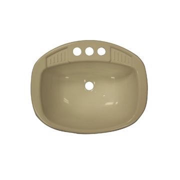 LaSalle Bristol Drop-in 16" x 20" White Lavatory Sink