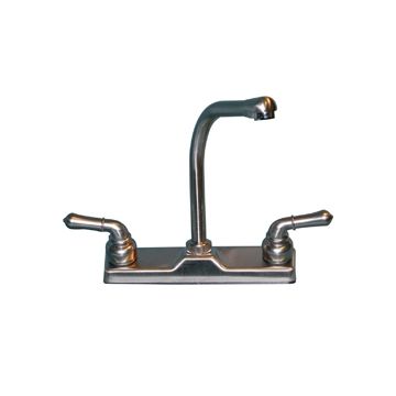 Utopia Brushed Nickel High-Rise Kitchen Faucet