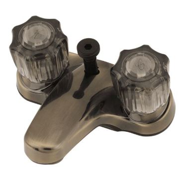 Empire Brass Company Antique Brass Lavatory Diverter with Smoke Knobs