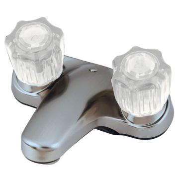 Empire Brass Company Chrome Lavatory Faucet with Clear Knobs