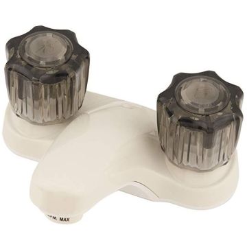 Empire Brass Company Biscuit Lavatory Faucet with Smoke Knobs