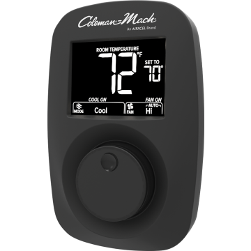 Coleman Digital Single Stage Heat/Cool Wall Thermostat - Black