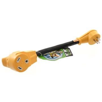 Camco 30 Amp (F) to 15 Amp (M) Adapter 55165