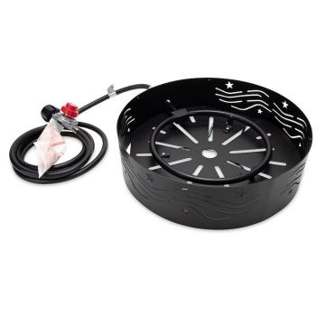 Camco Portable Propane Campfire w/ 8 Ft. Hose & Regulator