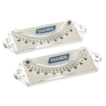 Camco Precision Curved Ball RV Levels - 2Pack