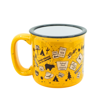 Camp Casual Ceramic Mug - Tangerine Trip