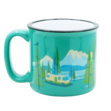 Camp Casual Ceramic Mug - Bird's Eye View