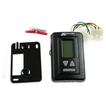 Coleman MACH Single Stage Heat Pump & Gas Furnace Digital Wall Thermostat w/ Plugs - Black 9630A3371 Kit Front