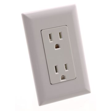 Diamond Self Contained White Receptacle WDR15WT