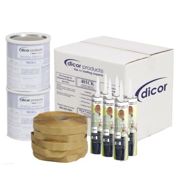 Dicor Installation Kit for EPDM & TPO Roofing Membranes - White
