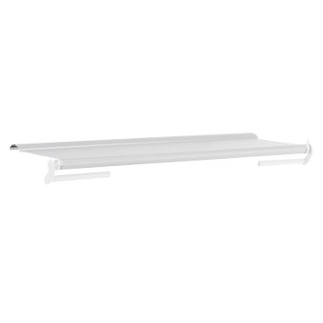 Dometic Elite Slide Topper 90" w/ White Fabric and White Metal Weathershield