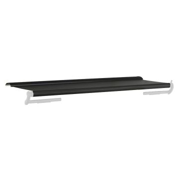 Dometic Elite Slide Topper 192" w/ Black Fabric and Black Metal Weathershield