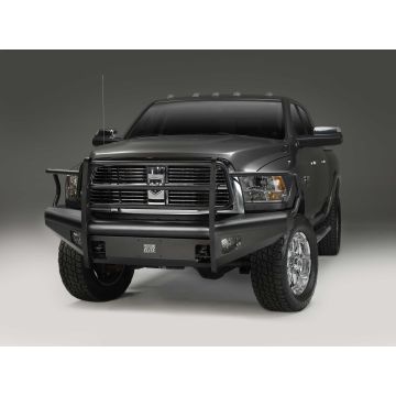 FabFours Black Steel Elite Front Bumper Fits 2010 to 2017 Dodge 2500/3500