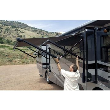 Carefree Adjustable Pitch 12V Eclipse Black Awning Arms Set