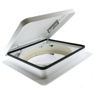 Fan-Tastic Vent 800 Static Non-Powered White Dome Off White Garnish Roof Vent