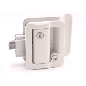 Fastec White Travel Trailer Lock 43610-09-SP 