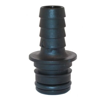 FloJet Straight Quad Port x 1/2" Barb Fitting