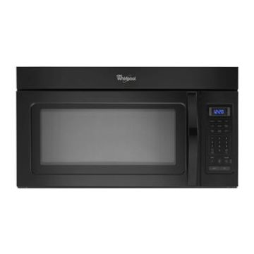 Whirlpool 1.7 cu.ft. Black Microwave Hood Combination