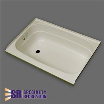Specialty Recreation 32" x 24" x 11" Left Hand Drain Bathtub - Parchment