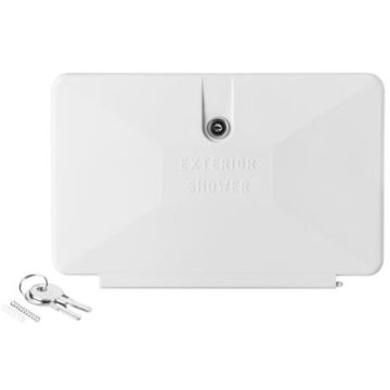 Replacement White Exterior Door for Dura Faucet Shower Box