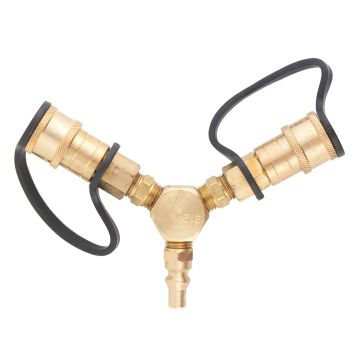 Marshall Propane Quick Connect Y Adapter Fitting