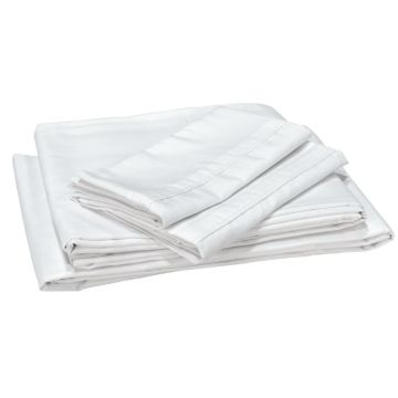 Lippert Components Thomas Payne White Microfiber SHORT Queen Bed Sheet Set 2020218489 View 1