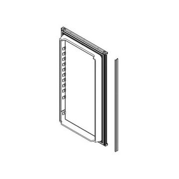 Refrigerator Door; Replacement For Norcold N7 Polar Series Refrigerators; Panel Type With Smooth Door Liner; Lower; Black