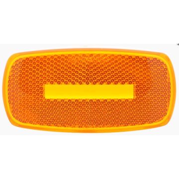 Optronics MC/MCL32 Series Incandescent Amber Reflex Clearance/Marker Lens A32ABP Front