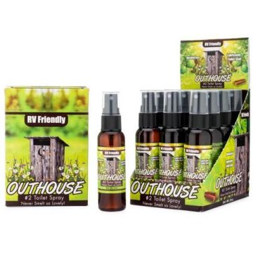 Pure Essence Citrus Spice OUTHOUSE #2 Toilet Spray - 12 Pack