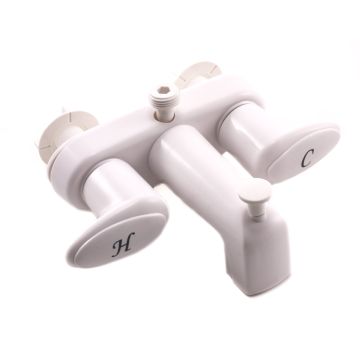 Phoenix Catalina White Two Handled Tub Diverter R4777