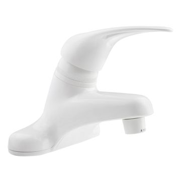 DURA Single Lever Non-Metallic White RV Lavatory Faucet