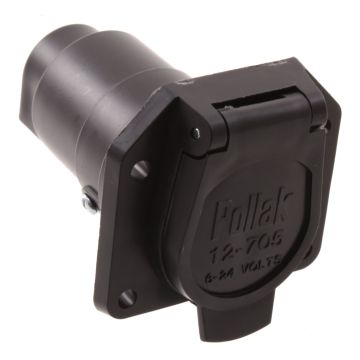Pollak 7-way Trailer Connector - Car End