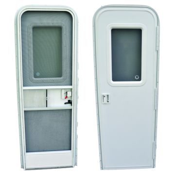 AP Products 24 x 68 Radius Entrance Door RH - White Lock