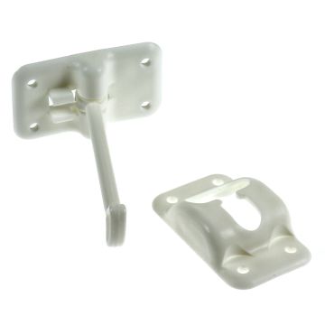 RV Designer 3-1/2" White "T" Style Entry Door Holder