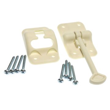 RV Designer 3-1/2" Colonial White "T" Door Holder