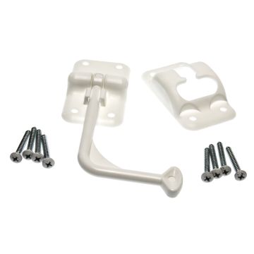 RV Designer 90° White Plastic Angled Door Holder 