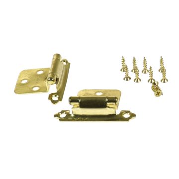 RV Designer Brass Self-Closing Hinge Set