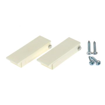 RV Designer Square Colonial White Baggage Door Catch Kit