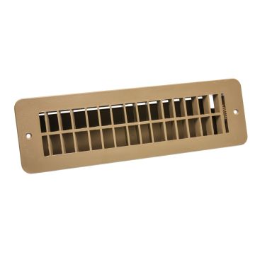 RV Designer Tan Plastic 12" Floor Register with Damper