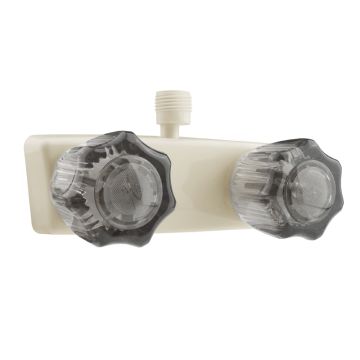 DURA Bisque Parchment Non-Metallic Smoked Handled Shower Diverter