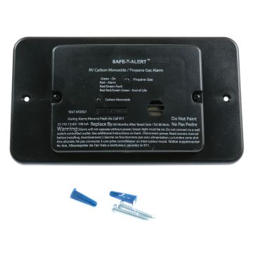 Safe-T-Alert Combination CO/LP 25 Series Alarm w/ Trim Ring - Black
25-742-BL-TR Front 1